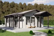 Ranch Style House Plan - 1 Beds 1 Baths 495 Sq/Ft Plan #1106-125