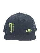 Black MONSTER 5 Panel Trucker Hat — Two Conchs Gear