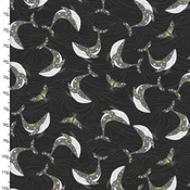 3W Stay Wild Moon Child Flannel-Tossed Whales-Charcoal