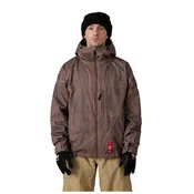 686 Men's Dojo Shell Jacket – Brown Crinkle Wash / Black