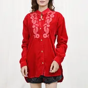 American Darling 100% Cotton Denim Women's Shirt Jacket Dress Ladies Girl Top