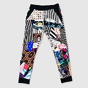 mixed print 'all-over reroll' jogger