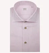 Borriello Stripe Sport Shirt in White Pink