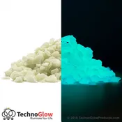 Aqua Glow in the Dark Stones 5-10mm