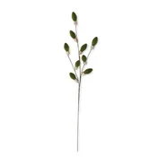 24" Green Flocked Bulb Pick