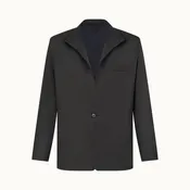 Linen Architect’s Jacket | Noir