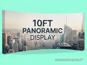 10ft Wide Fabric Curved Pop Up Display