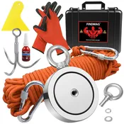 FindMag Neodym Fishing Magnet Kit - 1725 Lb pull force