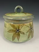 Cleome Small Treat Jar — Suzanne Crane Fine Stoneware