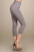 M. Rena Grey Capri Legging