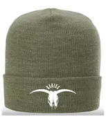 COWSKULL FOLDED BEANIE