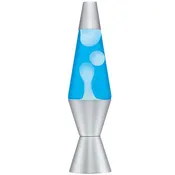 11.5″ Lava Lamp White &amp; Blue