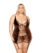 DG 13022X VELVET CHEMISE ESPRESSO 2X