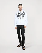 ATRIX Embroidered White Hoodie