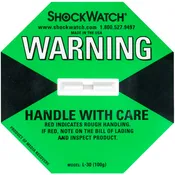 100G ShockWatch Indicators
