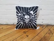 Decay throw Pillow — Drumming Beetle