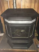 Sold - Quadrafire CB1200 FS Wood Pellet Stove 47,300 BTU - "The Classic Bay"