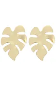 1.45 In Ear Post Palm Leaf- Gold