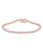 4CTTW Round Cut Diamond Tennis Bracelet