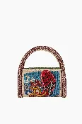 Ace Beaded Barrel Bag in Multi