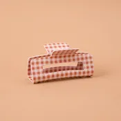 Claw Clip-Maple Gingham