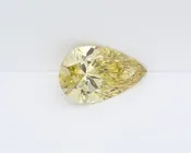 2.07 Carat Pear Brilliant Lab Grown Diamond, Fancy Vivid Yellow, VS1, IGI Certified