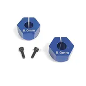 12MM CLAMPING HEX for 5MM AXLE, 8MM OFFSET (pr)