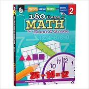 180 Days of Math: Grade 2 – Daily Math Practice Workbook for Classroom and Home, Cool and Fun Math, Elementary School Level Activities Created by Teachers to Master Challenging Concepts (Paperback)