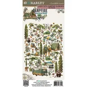 Campfire Memories Collection - Laser Cut Camping Elements by 49 and Market