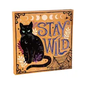 14" H x 14" L Outdoor Canvas, "Stay Wild"