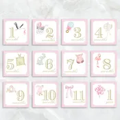 Pink Milestone Card Box Set