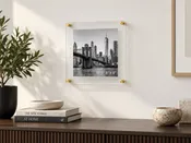 Acrylic Floating Frame 8"x8" Wall Mount