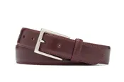 1-1/4" Glazed Calf Belt with Nickel Buckle