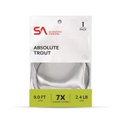 ABSOLUTE TROUT  – 7.5′  –  SINGLE PACK – 0X – CLEAR