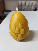 St. Tikhon's Candle Egg 1 (Flower Design)