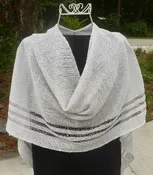 4-Seasons Silver Poncho, 100% Irish Linen, Authentic Irish