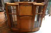 Vintage Blond Wood Secretary Desk – Timeless Elegance & Practical Storage — Simply Rescued