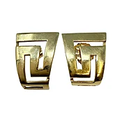 14K Gold Greek Key Earrings