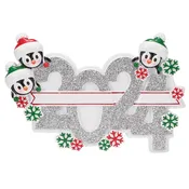 2024 Penguin Family of 3 Ornament