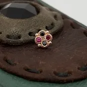 Body Gems - Fancy Four 14k Threadless End — SUBA Piercing & Fine Jewelry