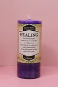 Affirmation Healing - Pillar Candle with Honeysuckle & Cedar