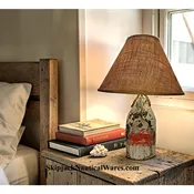 Authentic Maine Lobster Buoy Marker- Nautical Table Lamp