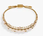 Alex and Ani Crystal + Pearl Stranded Bracelet Set