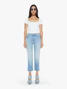 Mother Denim The Insider Crop Step Fray