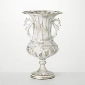 Tall Vintage Metal Golden Urn