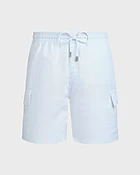 Bermuda en lin homme uni