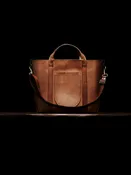 Handmade Leather Bag – Brown — The Barn Yarn