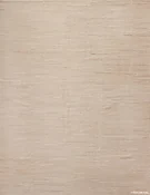 Large Abstract Solid Cream Color Minimalist Modern Flatweave Kilim Rug 11736