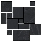 Adoni Black Slate Large Versailles Wall and Floor Tile