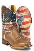 Child's Tin Haul USA Freedom Cowboy Boots
